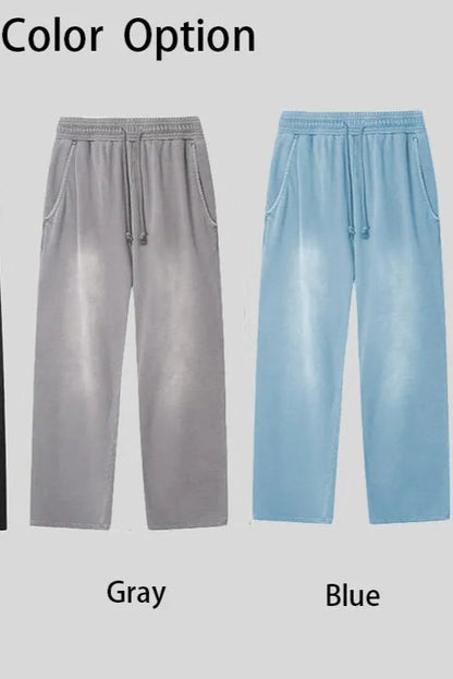 All-Match Gradient Loose Wide-Leg Pants