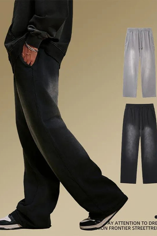 All-Match Gradient Loose Wide-Leg Pants