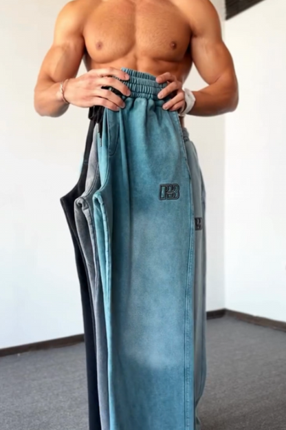 All-Match Gradient Loose Wide-Leg Pants