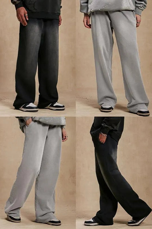 All-Match Gradient Loose Wide-Leg Pants