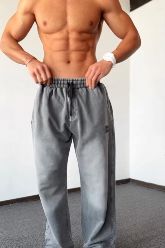 All-Match Gradient Loose Wide-Leg Pants